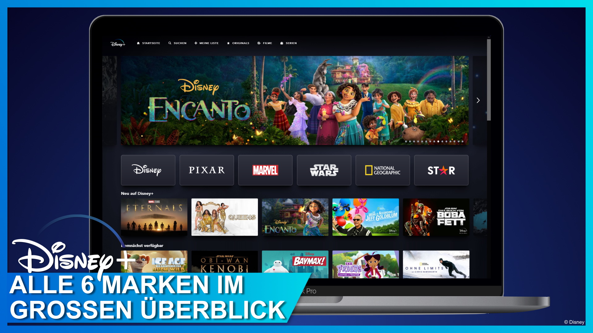 Alle Filme und Serien auf Disney+ im Überblick