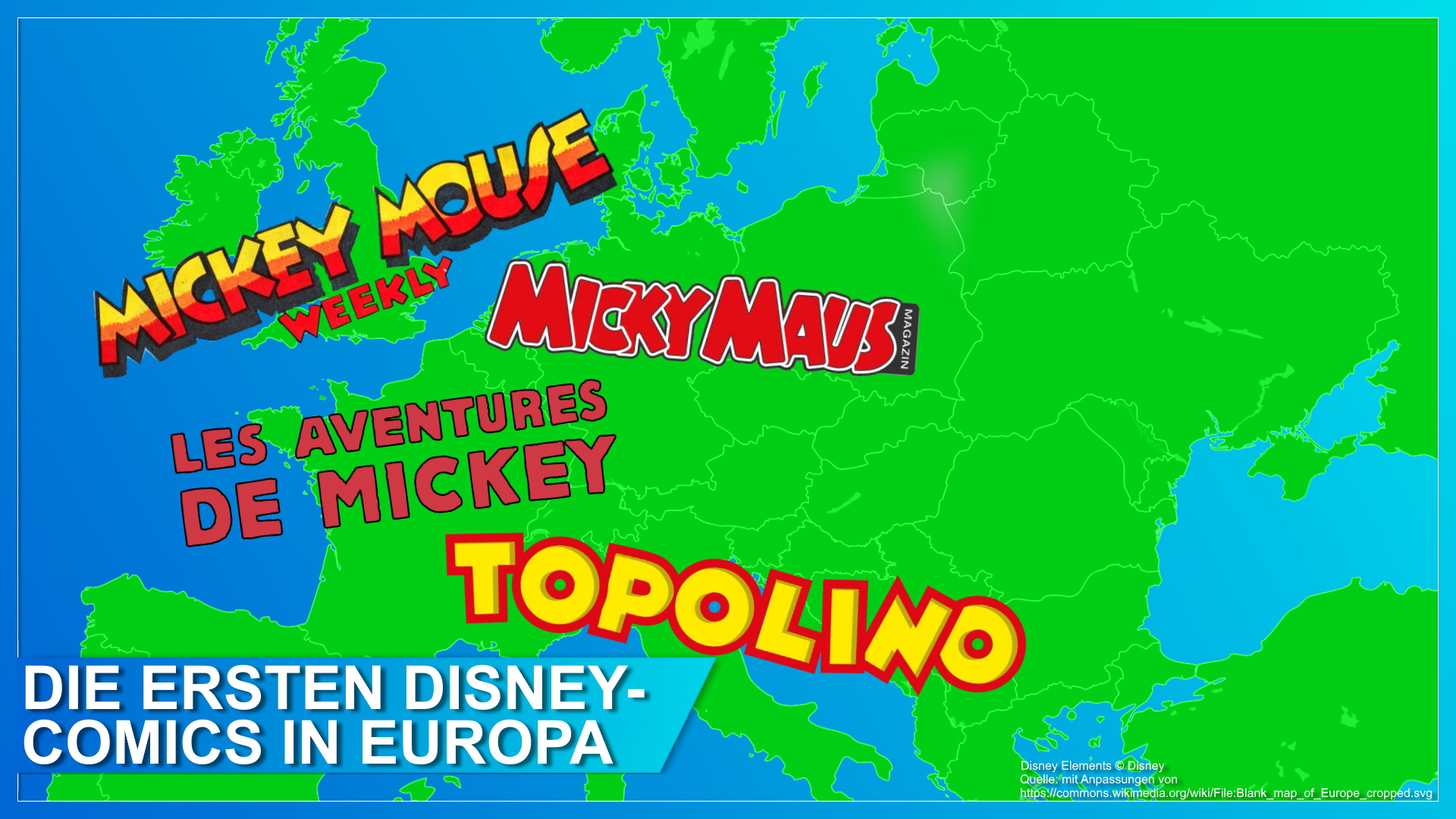 Die ersten Disney-Comics in Europa