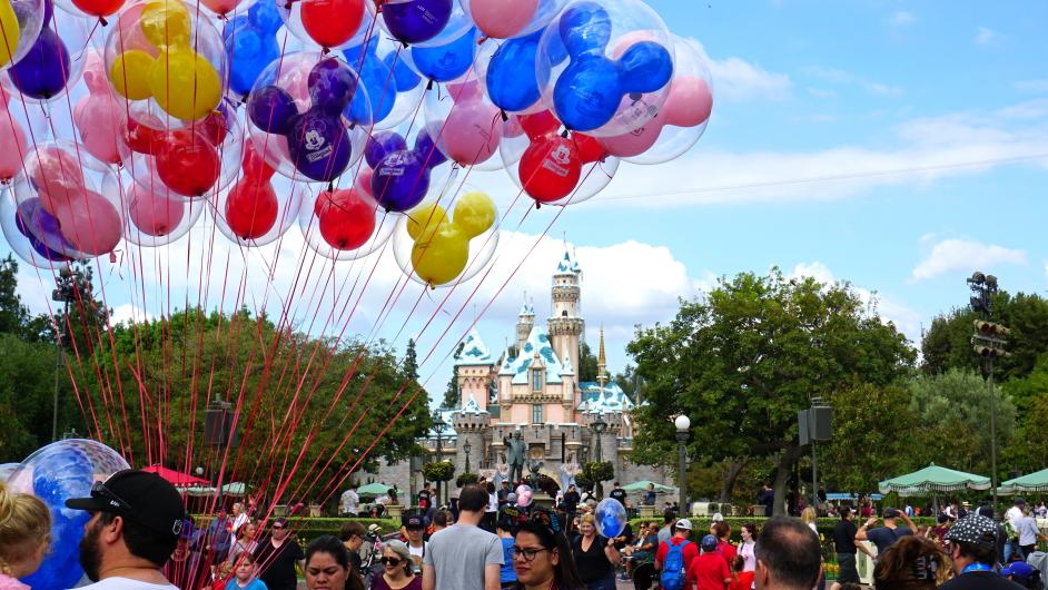 Disneyland Balloons and Castle