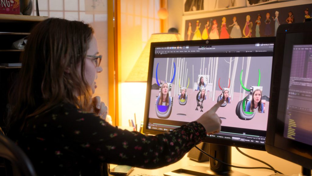 Malerie Walters animating "Lost in the Woods"