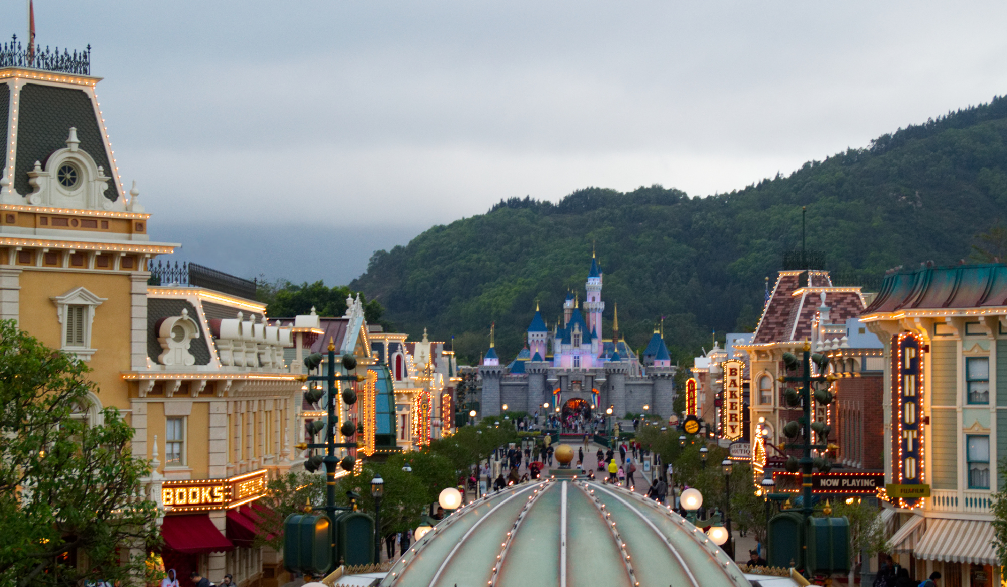 Die Main Street in Hong Kong Disneyland