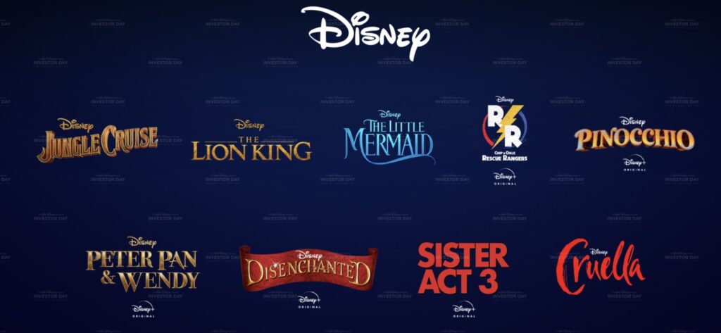 Walt Disney Studios Projekte ab 2021