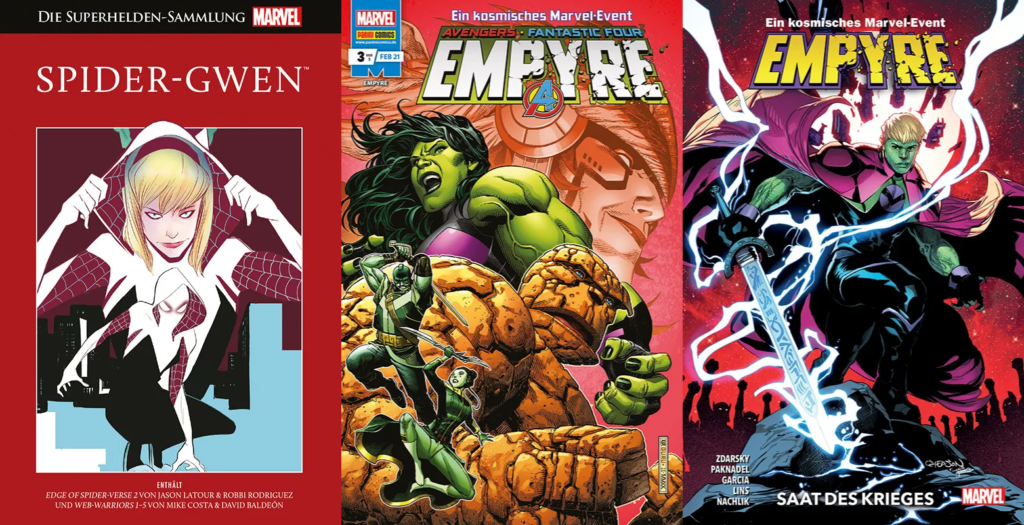 Überblick der Comictitel: Januar 2021 4 Marvel Comics 01 2021