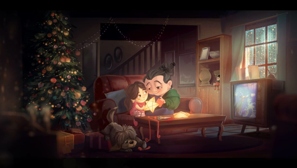 Concept Art Disney "From Our Family To Yours"