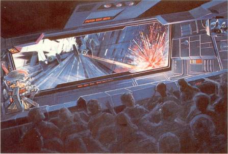 Star Tours: die erste Star Wars Attraktion 6 Konzeptzeichnung für den Angriff auf den Todesstern