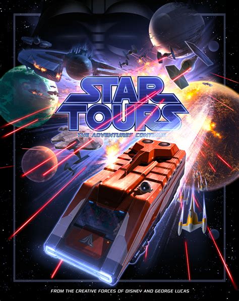 Star Tours: die erste Star Wars Attraktion 10 Poster für Star Tours - The Adventure Continues