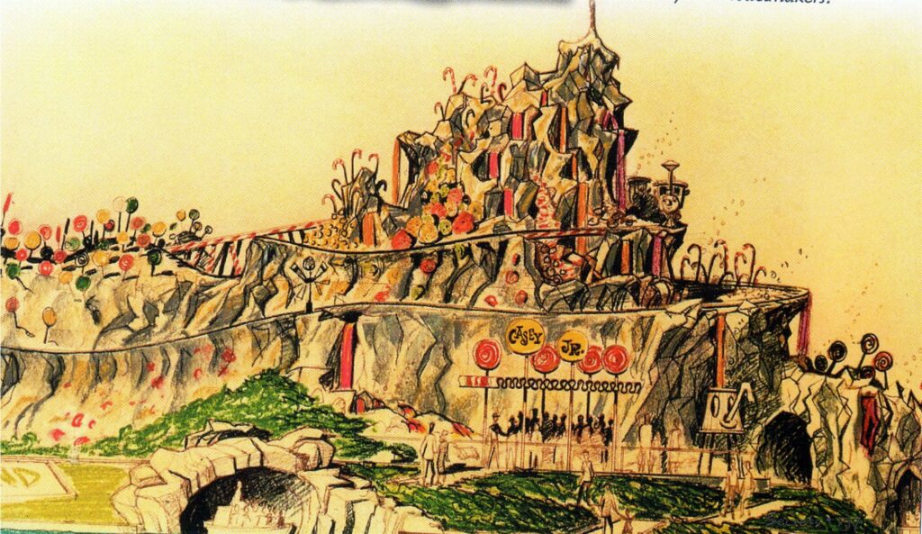 Der nie errichtete Rock Candy Mountain in Fantasyland