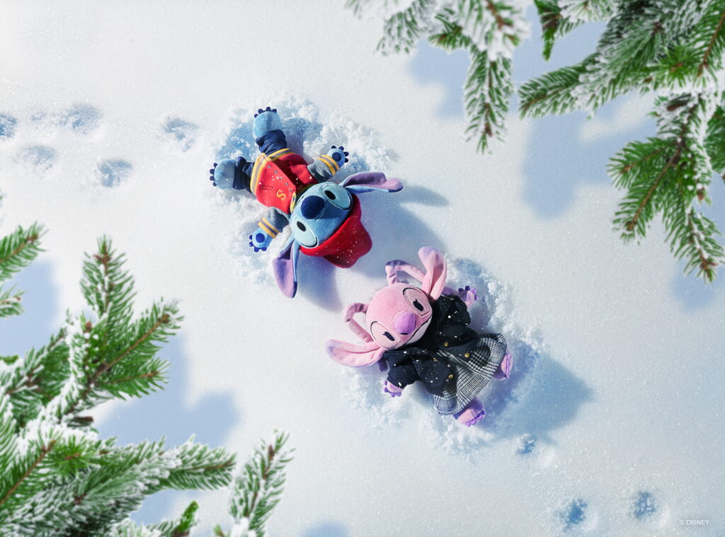 nuiMO Stitch and Angel in Snow