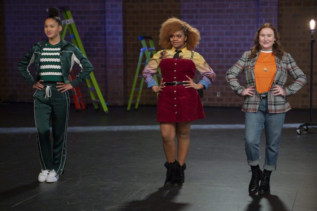 High School Musical Gina (Sofia Wylie), Kourtney (Dara Reneé), Ashlyn (Julia Lester)