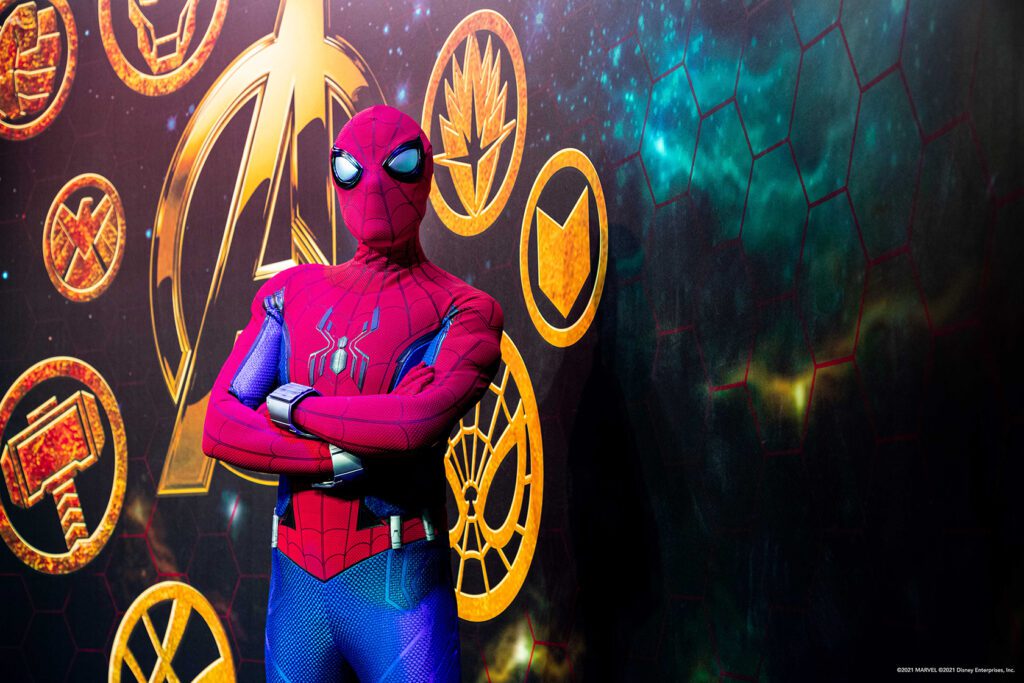 Spider Man at Super Hero Station