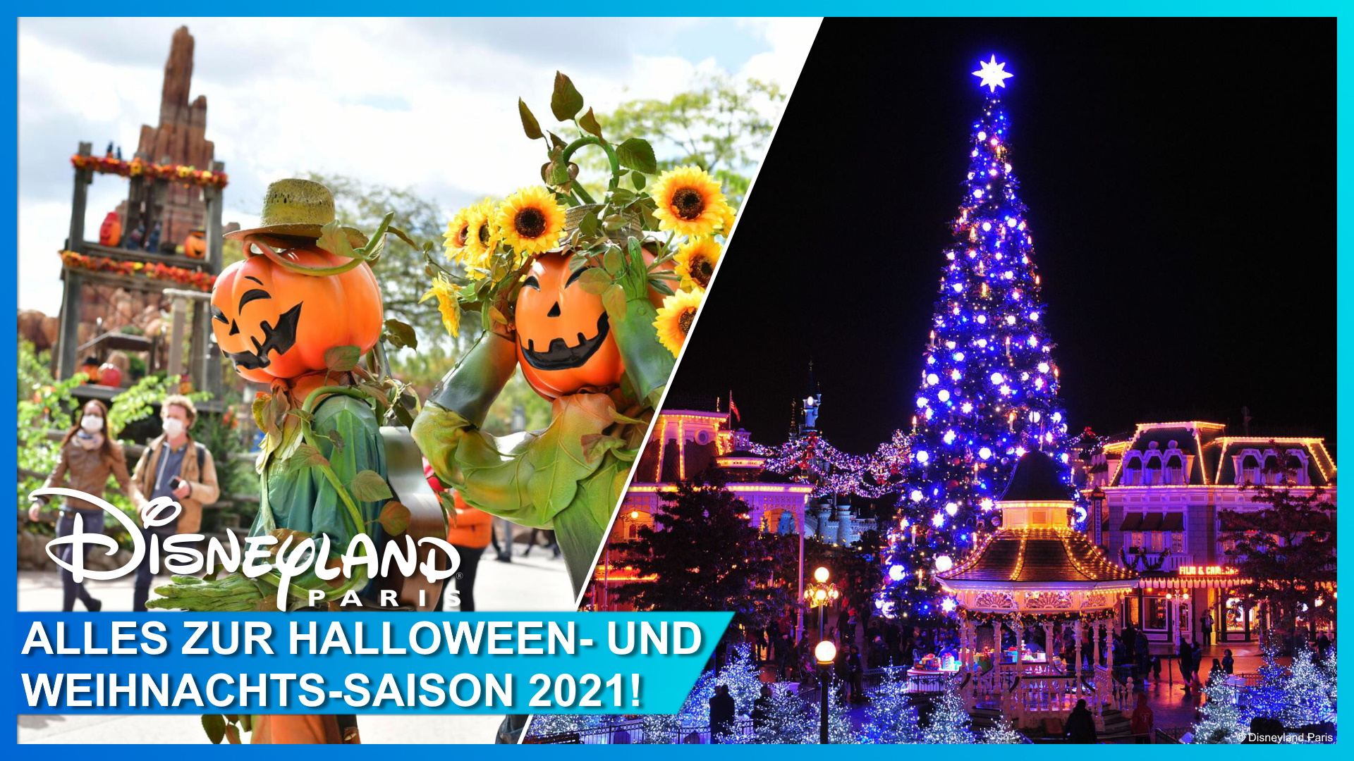 Halloween, Weihnachten und Silvester 2021 in Disneyland Paris