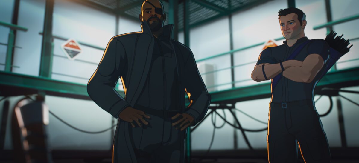 WHAT IF…? – Erste Einblicke in das unendliche Marvel-Multiversum auf Disney+ 13 Nick Fury and Hawkeye in Marvel Studios What if...?
