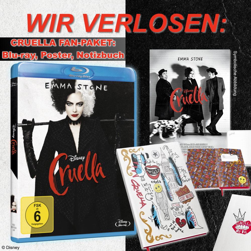 Verlosung: Jetzt „CRUELLA“ Fanpaket inkl. Blu-ray gewinnen! 7 Cruella Verlosung