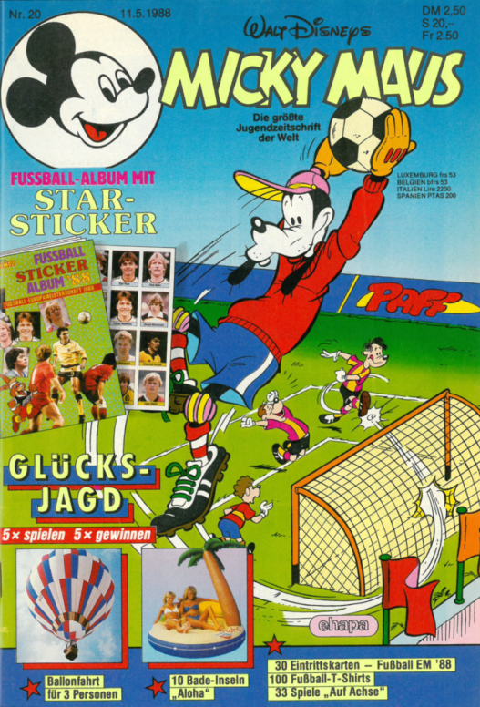 Die Disney Comics im Wandel der Zeit – Ein Heft namens "Micky Maus" 5 Micky Maus 20 / 1988: Das letzte Heft von Dr. Erika Fuchs als Chefredakteurin