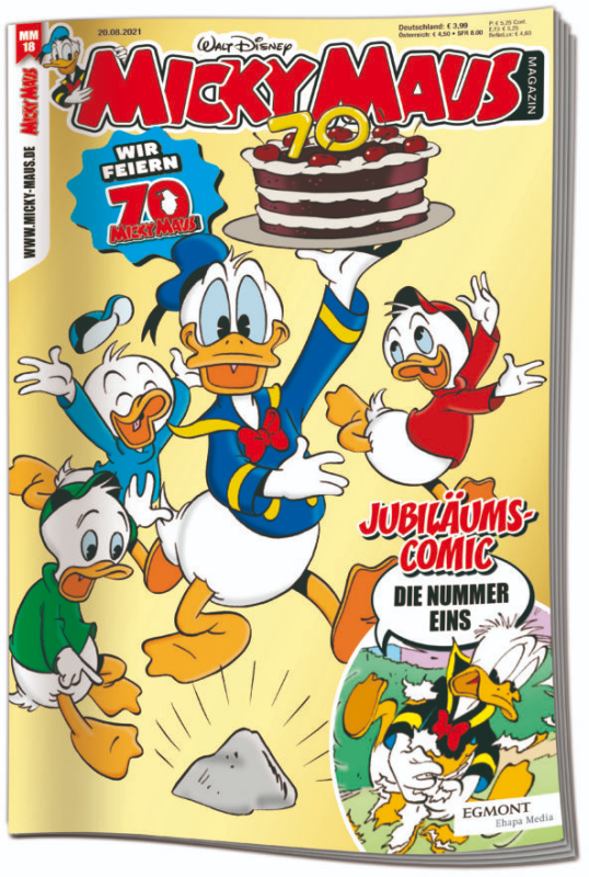 Die Disney Comics im Wandel der Zeit – Ein Heft namens "Micky Maus" 3 Micky Maus Magazin 18 / 2021 - Die Jubiläumsausgabe