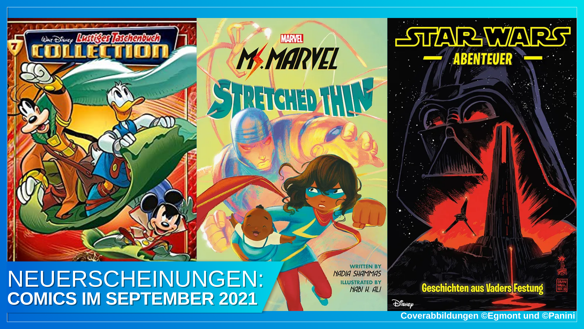 Coverbild Blogbeitrag Comics 09 2021 mit Banner