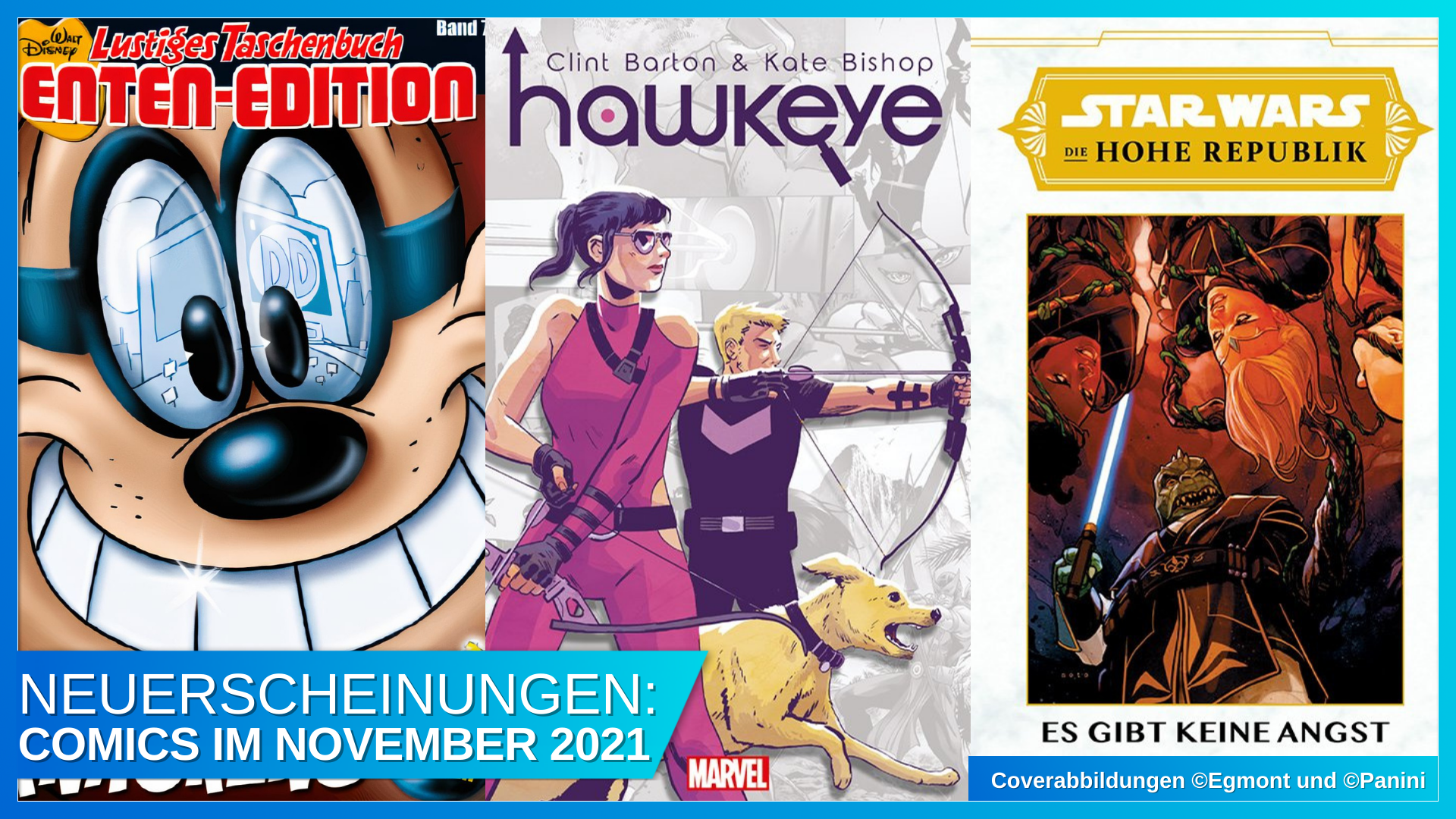 Coverbild Blogbeitrag Comics 11 2021 mit Banner