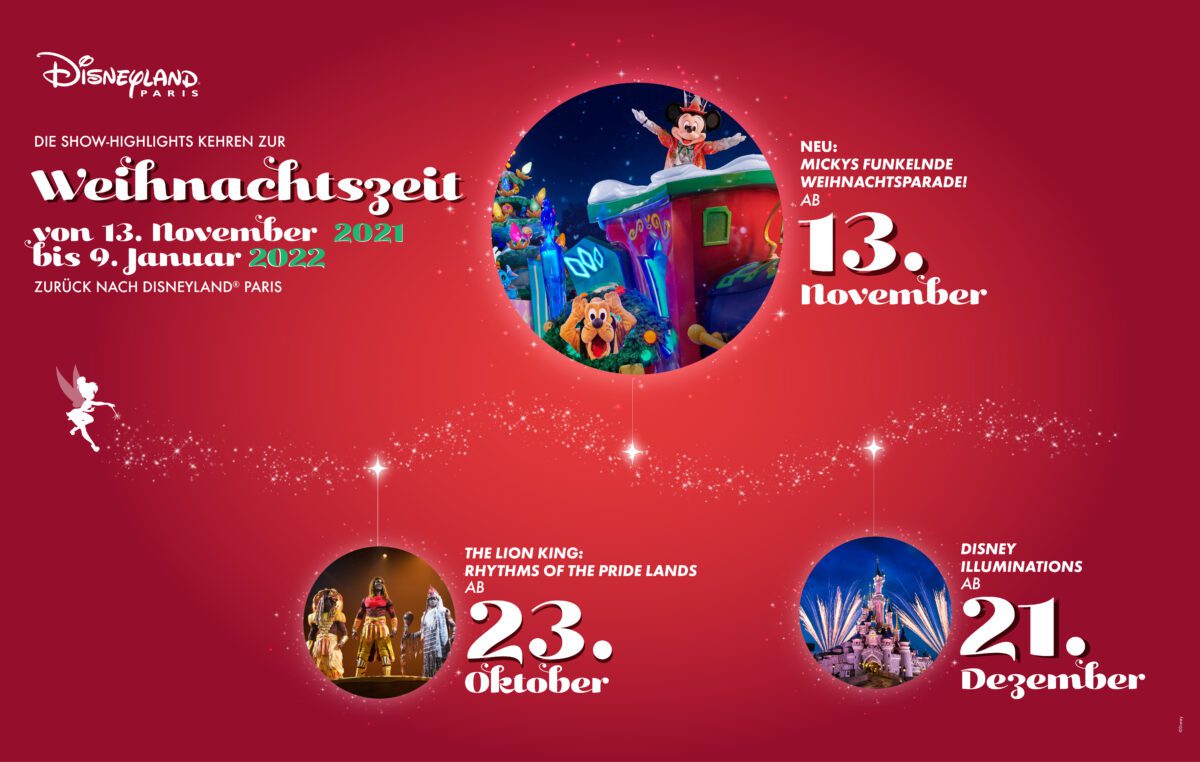 Alle Infos zu Weihnachten 2021 in Disneyland Paris (und darüber hinaus!) - Shows, Paraden und Feuerwerk 3 Weihnachten in Disneyland Paris 2021