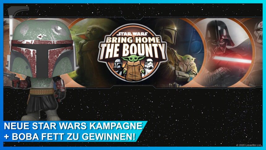 Verlosung: Gewinnt Boba Fett Funko Pops zu Star Wars „Bring Home the Bounty“