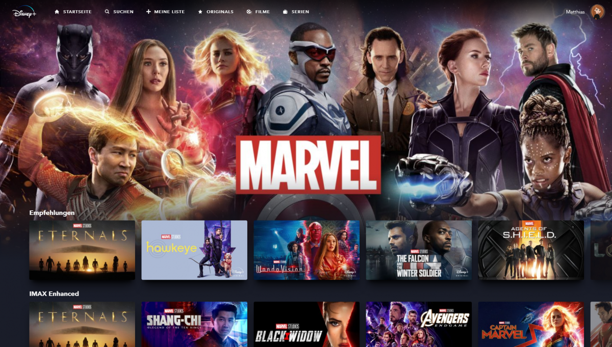 Disney+: Alle Filme und Serien der 6 Marken im Überblick 5 Marvel Filme und Serien auf Disney+ © Disney