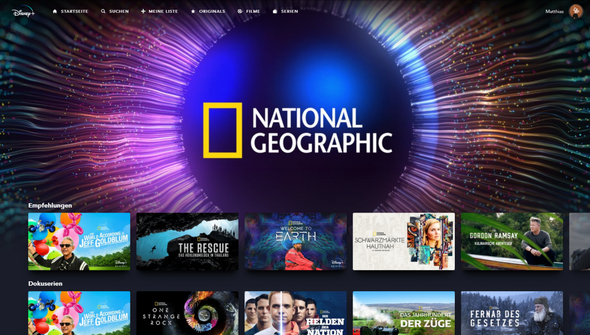 National Geographic Filme und Serien auf Disney+ © Disney    