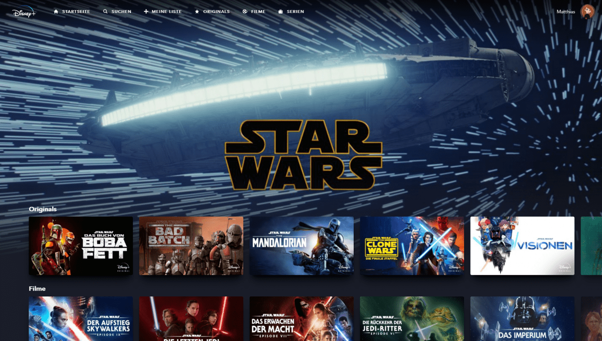 Disney+: Alle Filme und Serien der 6 Marken im Überblick 6 Star Wars Filme und Serien auf Disney+ © Disney