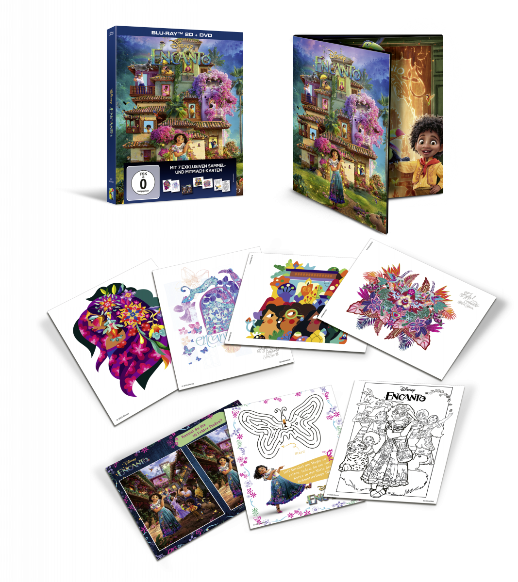 Der Zauber von Disneys ENCANTO auf DVD und Blu-ray - jetzt vorbestellen: ab 10. Februar 2022 erhältlich! 9 Encanto BD DVD Deluxe Set BeautyPackshot highres RGB small