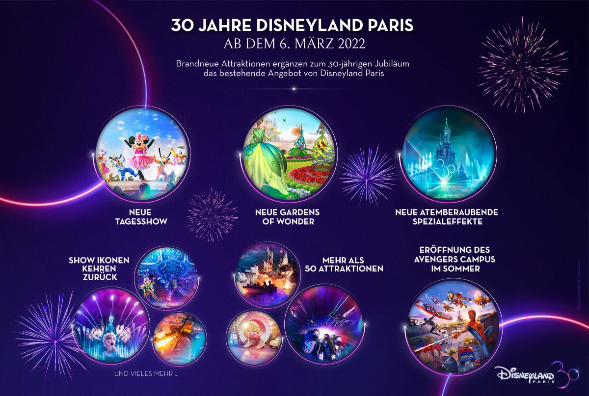 Neue Details & Programm zur Feier vom 30. Geburtstag von Disneyland Paris - inklusive innovativer Drohnen-Show! 3 Programm zum 30. Geburtstag von Disneyland Paris