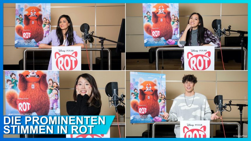 Prominente Synchronsprecher:innen für Disney•Pixars ROT: Collien Ulmen-Fernandes, Christina Ann Zalamea, Tim Schäcker und Jessabelle Kiko sind dabei!