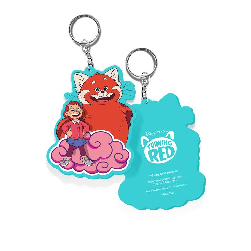 Großes Gewinnspiel zum Filmstart von Pixars ROT - rote Panda-Fanpakete zu gewinnen! 6 PVC Keychain