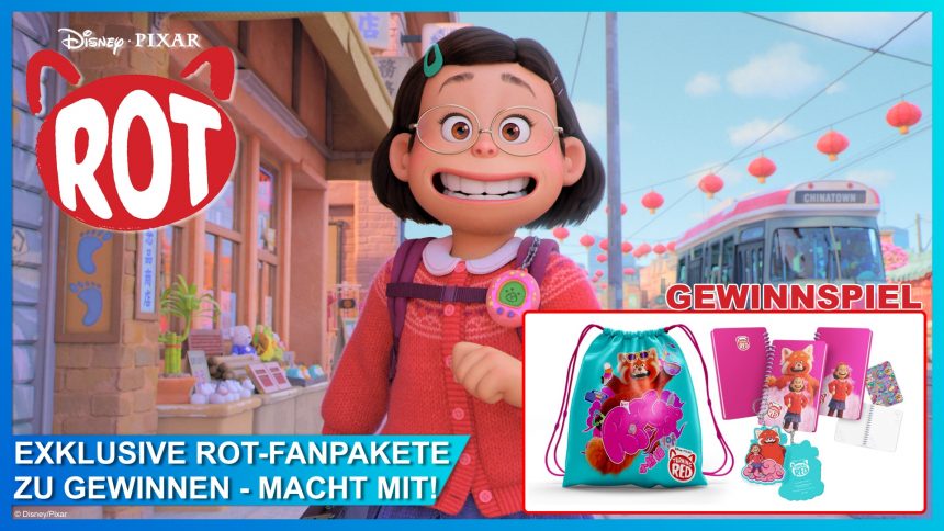 Großes Gewinnspiel zum Filmstart von Pixars ROT – rote Panda-Fanpakete zu gewinnen!