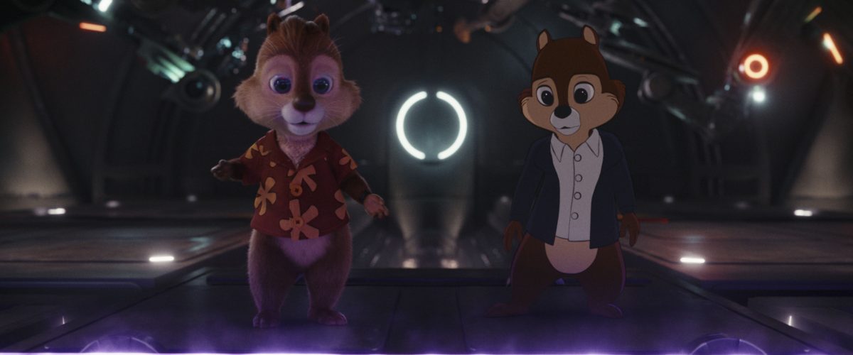 CHIP UND CHAP – DIE RITTER DES RECHTS: "Ich wollte so viele Nicht-Disney-Dinge einbinden wie möglich" 4 Chap im CG-Look und Chip im klassischen 2D-Design