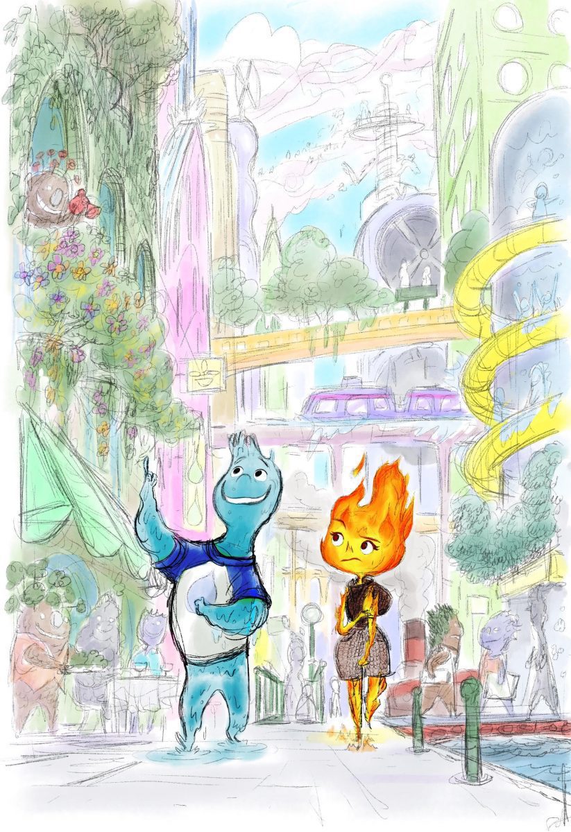 Concept Art for Disney-Pixar's ELEMENTAL: Ember and Wade