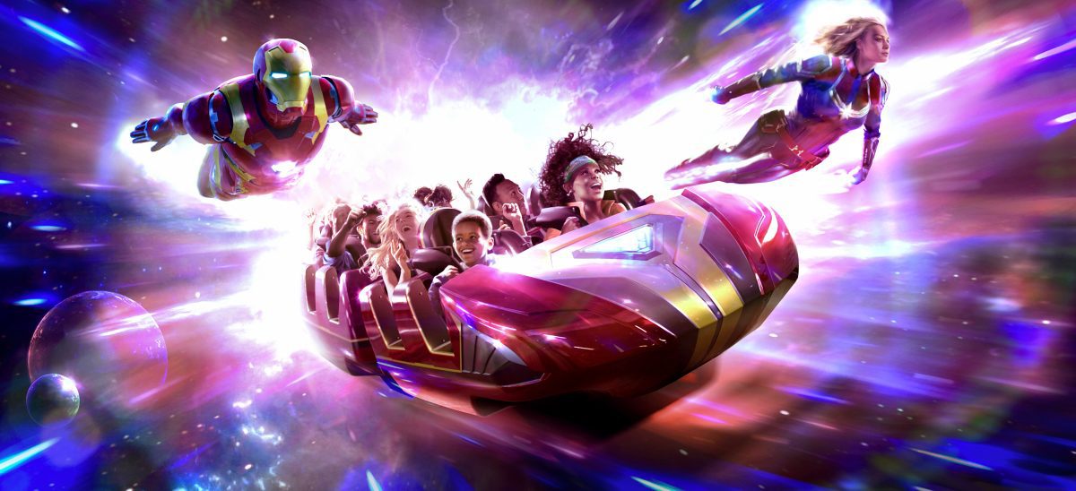 Die große Marvel AVENGERS CAMPUS Eröffnung am 20. Juli 2022 - Alle Details zum brandneuen Superhelden Land in Disneyland Paris! 8 Avengers Assemble: Flight Force mit Iron Man und Captain Marvel in Marvel Avengers Campus in Disneyland Paris