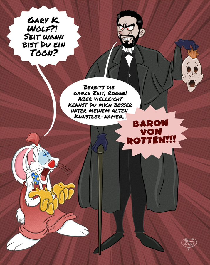 Roger Rabbit mit Gary K. Wolf