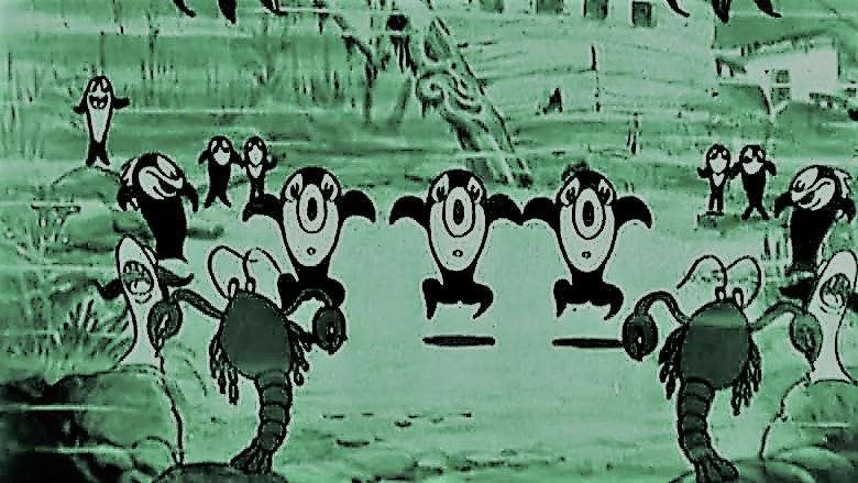 FROLICKING FISH: Unter Wasser lässt’s sich gut Stepptanzen – Silly Symphonies 3 Fische und Hummer in Walt Disneys Silly Symphony Kurzfilm "Frolicking Fish"