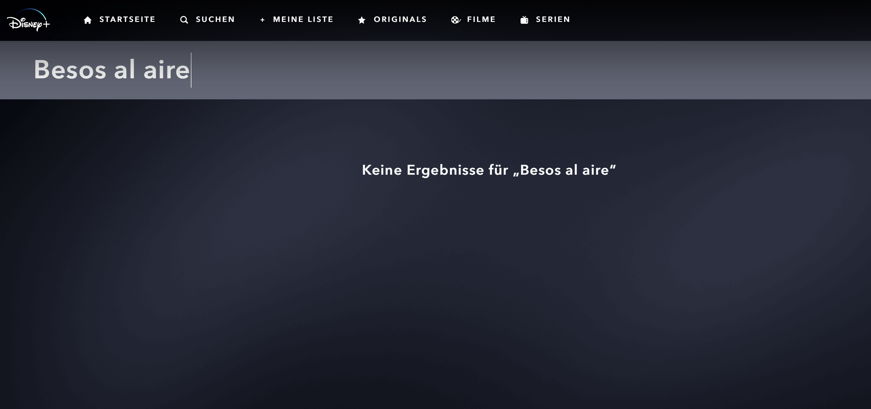 Fehler auf Disney+: Keine Such-Ergebnisse