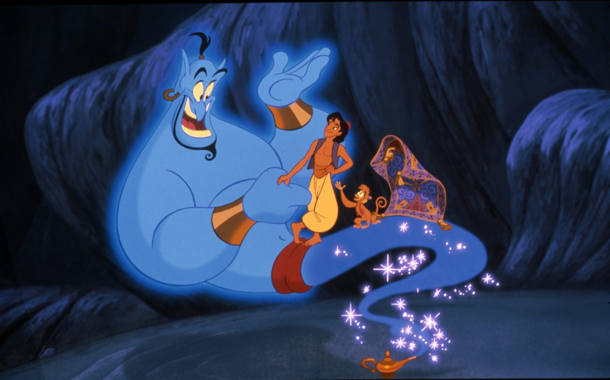 Gewinnspiel-Tipp: Mit Aladdin im Disney Channel eine traumhafte Reise nach Disneyland Paris gewinnen! 4 Aladdin, Dschinni, Abu und Teppich im Walt Disney Meisterwerk Klassiker im Disney Channel