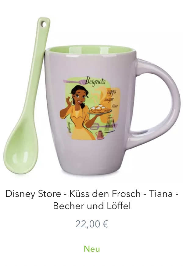 Epcot Food & Wine Küss den Frosch Tiana Artikel