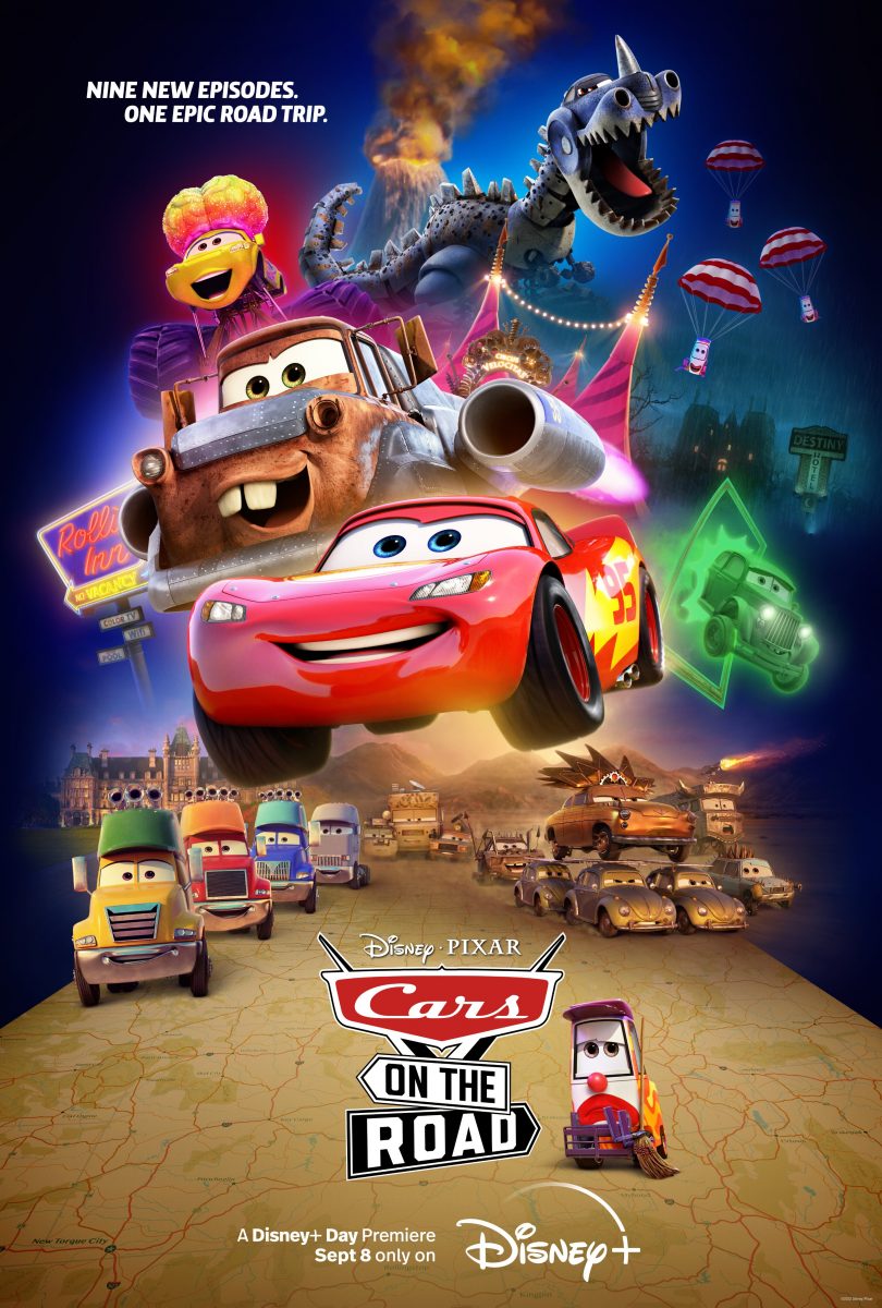 Das Poster zu Disney-Pixars "Cars on the Road" - ab dem 8. September am Disney+ Day streamen