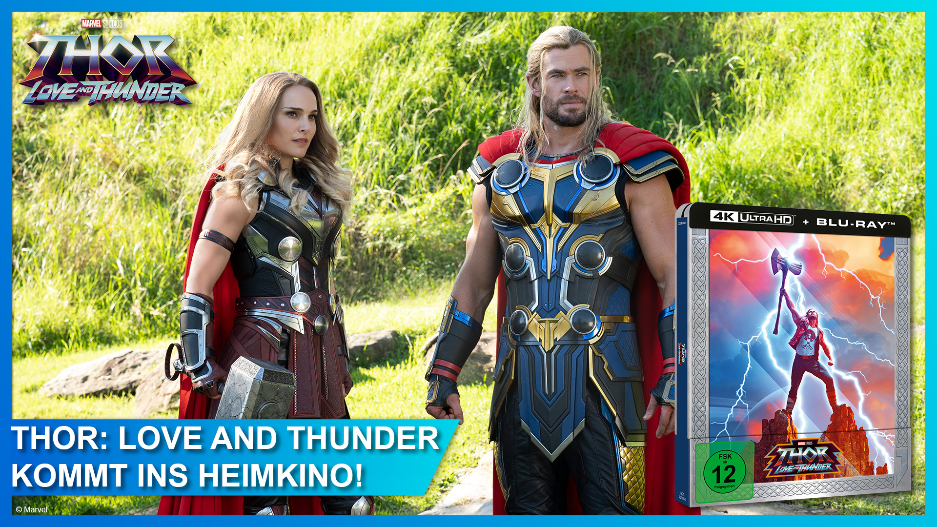 Marvel Studios Thor: Love and Thunder kommt am 13. Oktober auf DVD, Blu-ray und auf 4K Ultra HD Blu-ray im Steelbook ins Heimkino