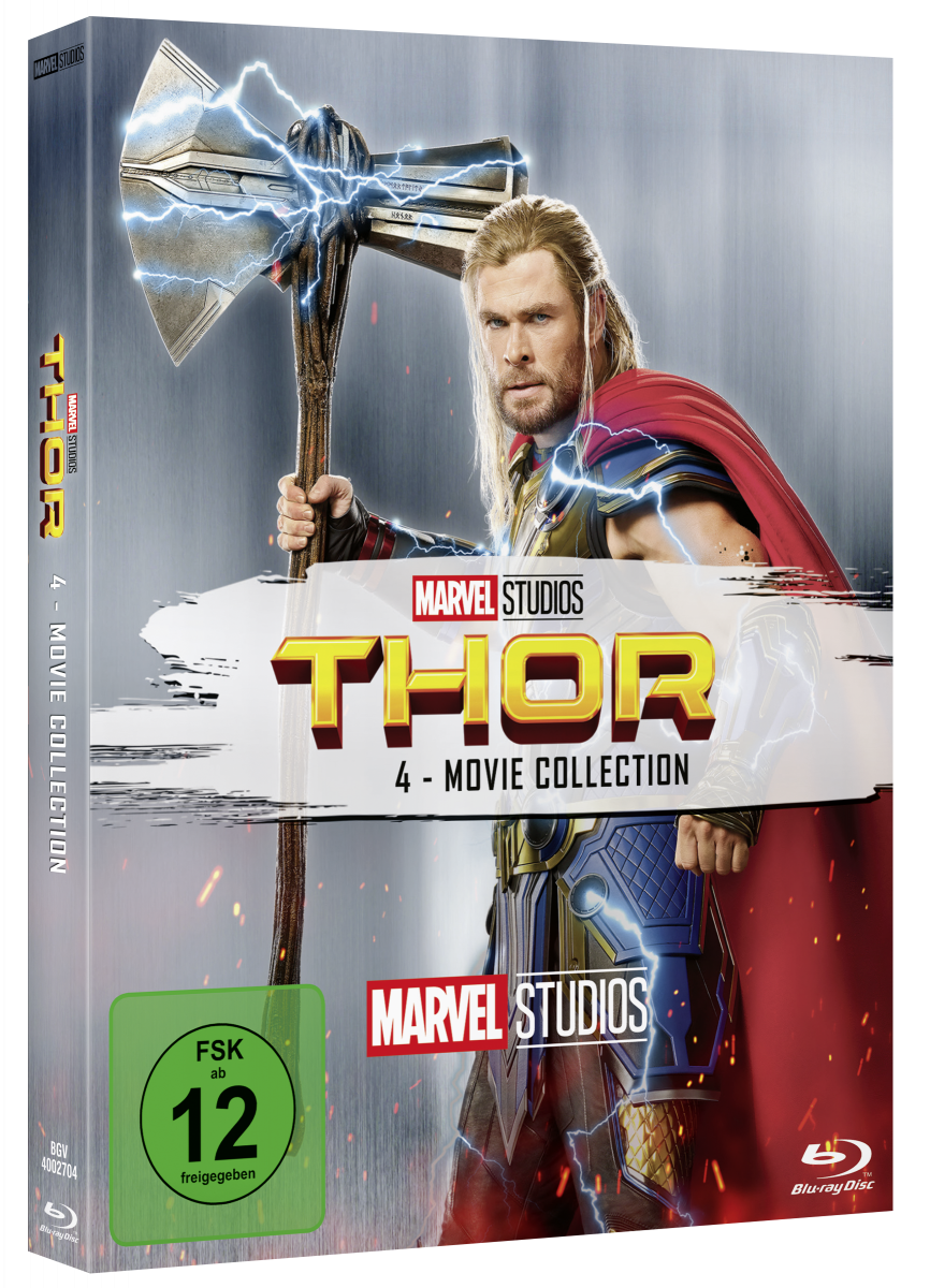Jetzt vorbestellen: Marvels THOR: LOVE AND THUNDER ab 13. Oktober auf Blu-ray und DVD im Handel erhältlich! 4 Thor 4 Movie Collection Blu-ray
