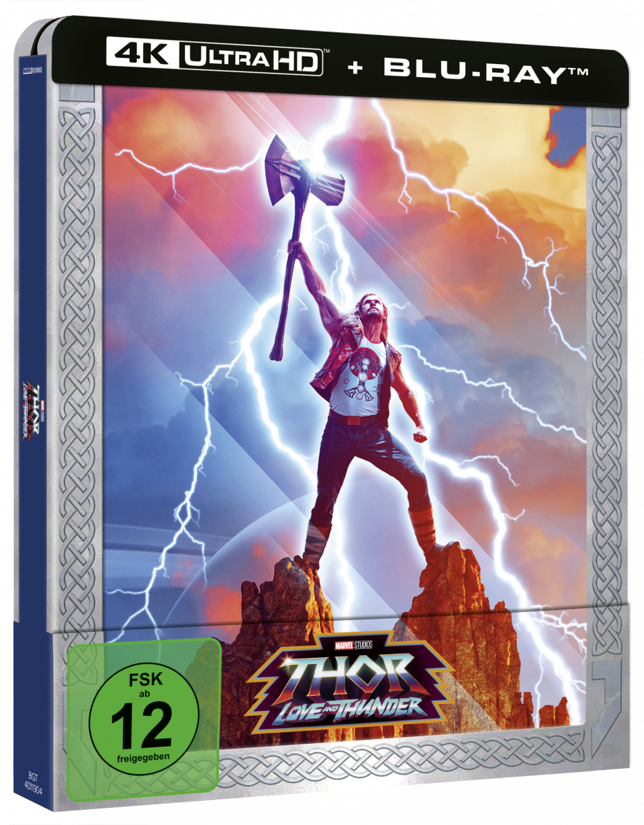 Jetzt vorbestellen: Marvels THOR: LOVE AND THUNDER ab 13. Oktober auf Blu-ray und DVD im Handel erhältlich! 8 Thor: Love and Thunder - 4K Ultra HD Blu-ray Steelbook