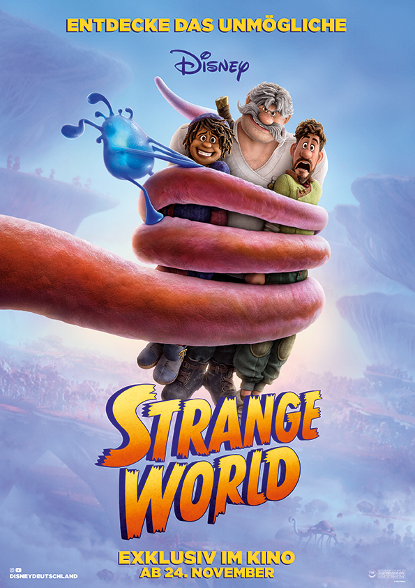 UPDATE: Ab sofort auf Disney+ | Überraschungs-Hit des Jahres: Großes Hollywood-Special zu Disneys STRANGE WORLD mit Film-Review und Exklusiv-Interviews mit Don Hall, Qui Nguyen und Dennensch Zoudé! 9 Disneys neuer Animationsfilm Strange World läuft ab dem 24. November 2022 in den deutschen Kinos