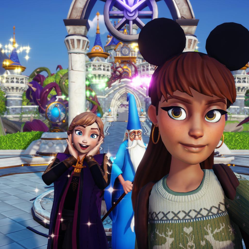 5 Gründe, warum ich das Online-Game Disney Dreamlight Valley unterschätzt habe 4 Selfie mit Anna und Merlin