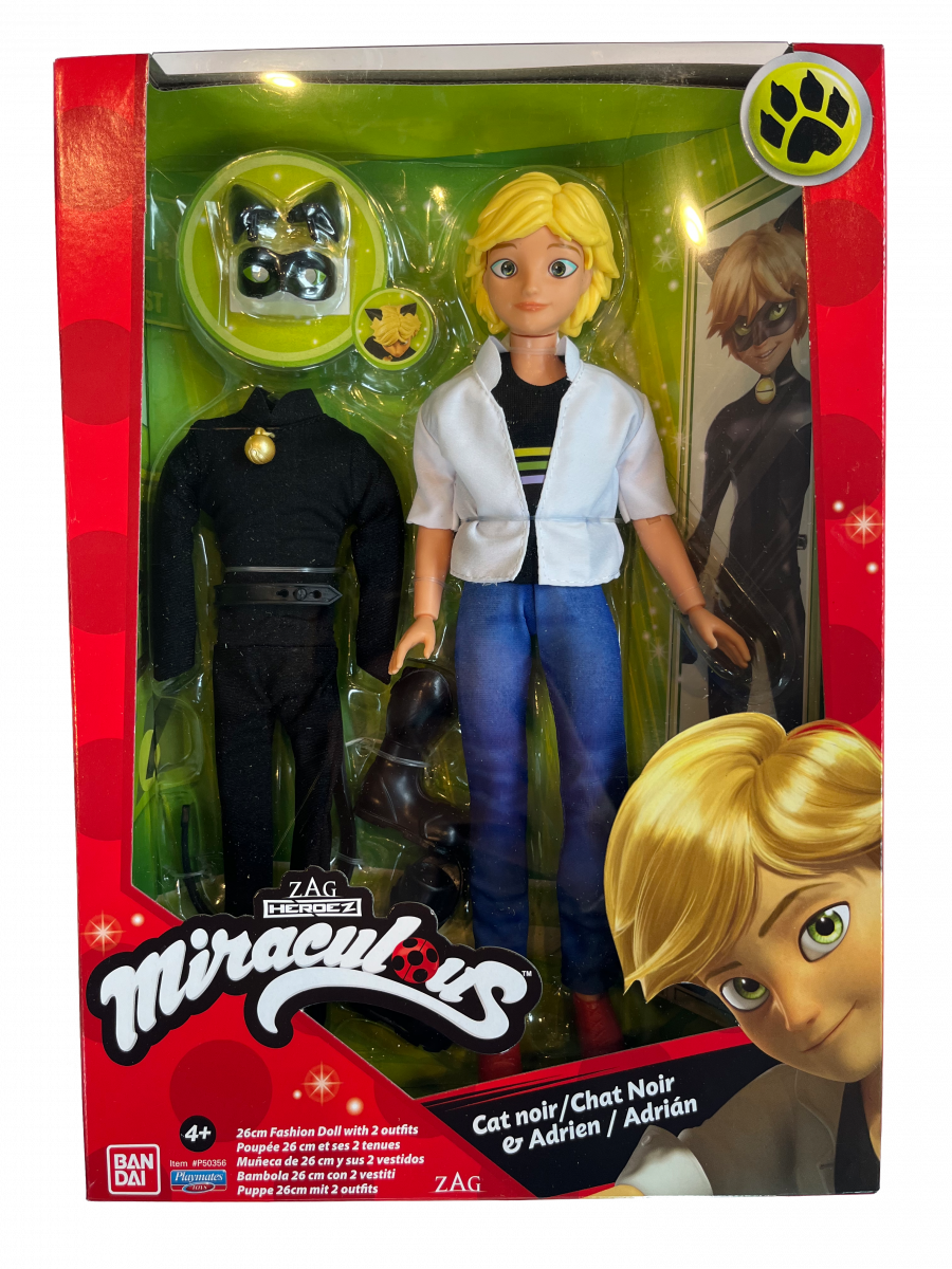 Gewinnspiel zum MIRACULOUS TAG und Staffelstart am 12. November im Disney Channel – Gewinnt von Sarah Engels signiertes Fanpaket! 6 Cat Noir / Adrien Puppe von Bandai