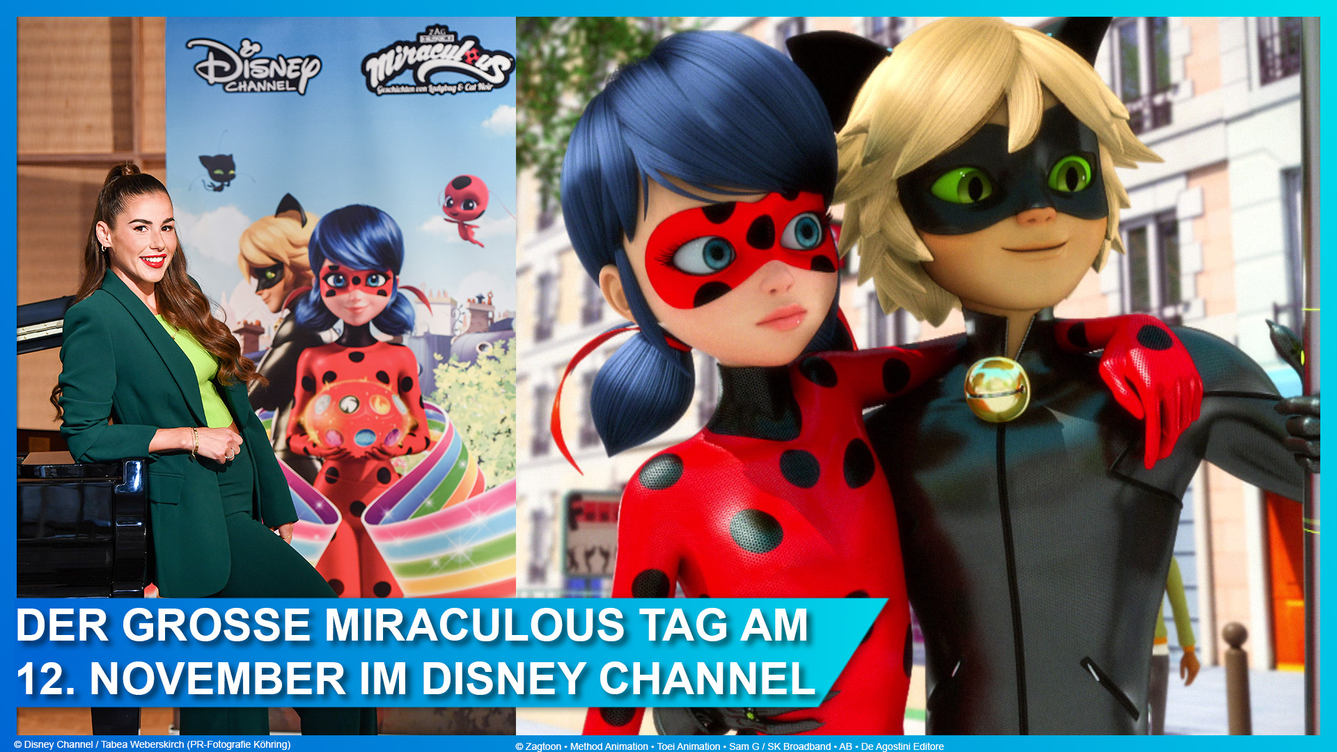 Miraculous Tag am 12. November 2022 im Disney Channel mit Sarah Engels und Start der 5. Staffel