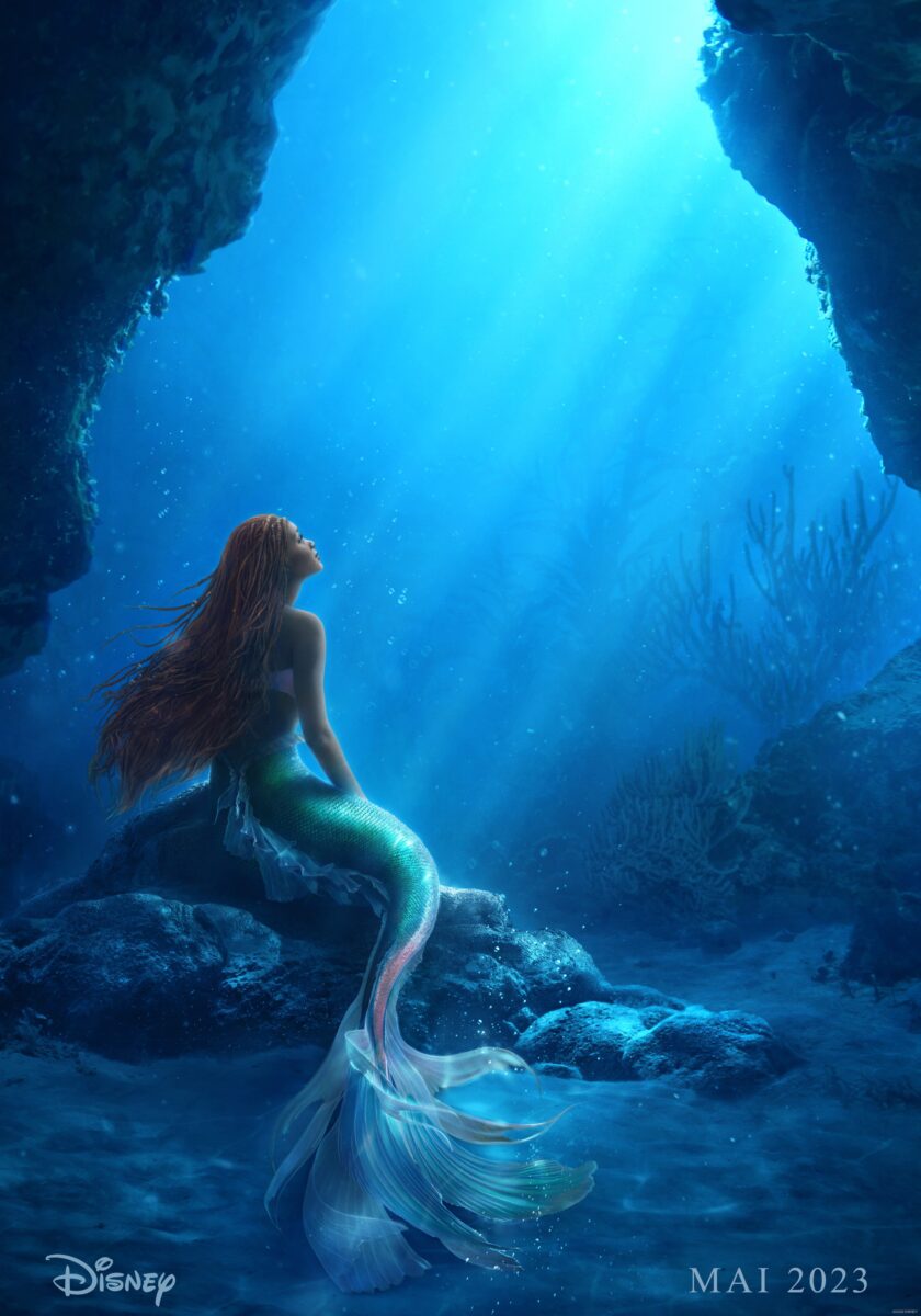 Teaser Poster zu Disneys Live Action Remake von "Arielle, die Meerjungfrau" bzw. "The Little Mermaid" (2023) mit Halle Bailey
