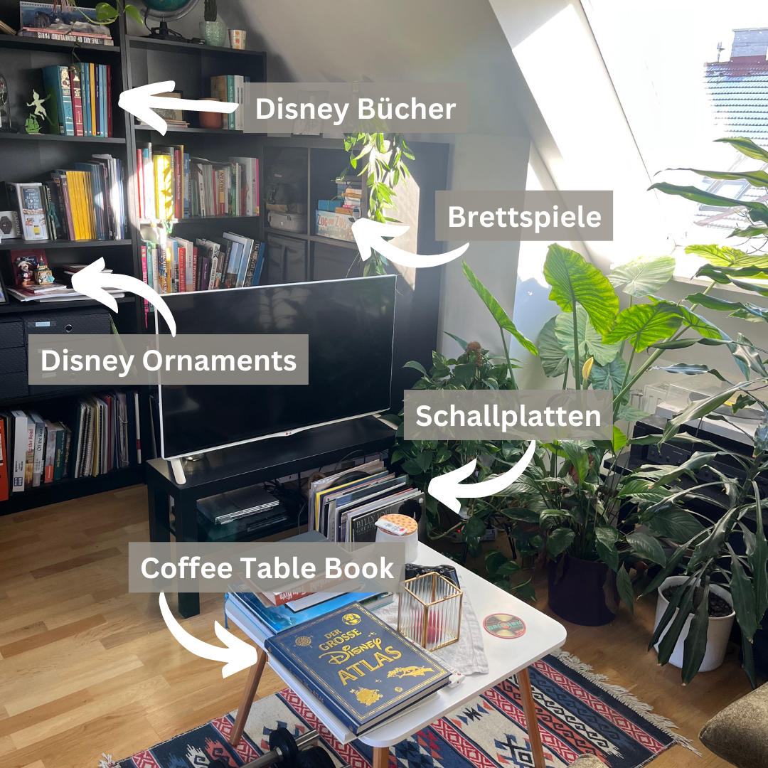 Gute Geschenkideen für große Disney Fans sind z.B. Brettspiele, Bücher, Schallplatten, Coffee Tables Books oder Ornamente