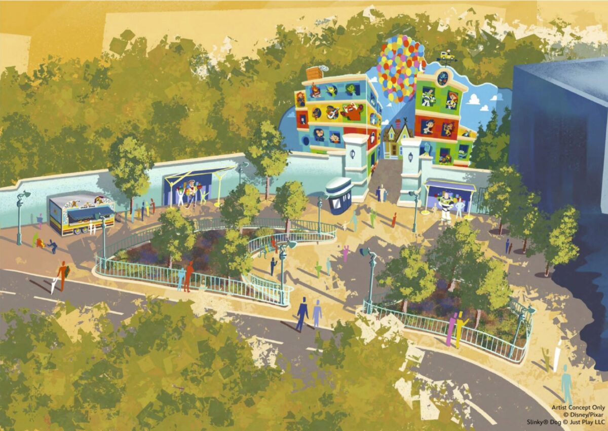 Disneyland Paris News Round-up zum 31. Geburtstag: Neue Shows, neue Bereiche und viele weitere Ankündigungen 8 Toontown weicht einem Worlds of Pixar Hintergrund